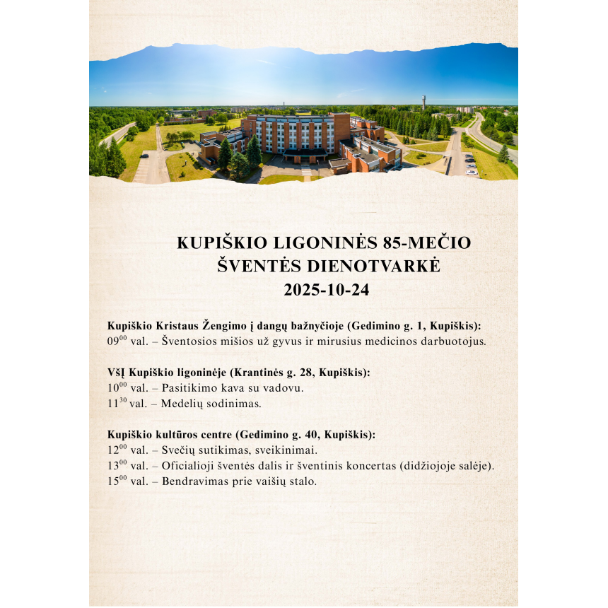 Kupiškio ligoninės 85-mečio šventė